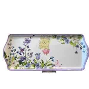 The Prairie RACHEL ASHWELL Melamine Spring Floral 15" Serving Tray Platter NEW